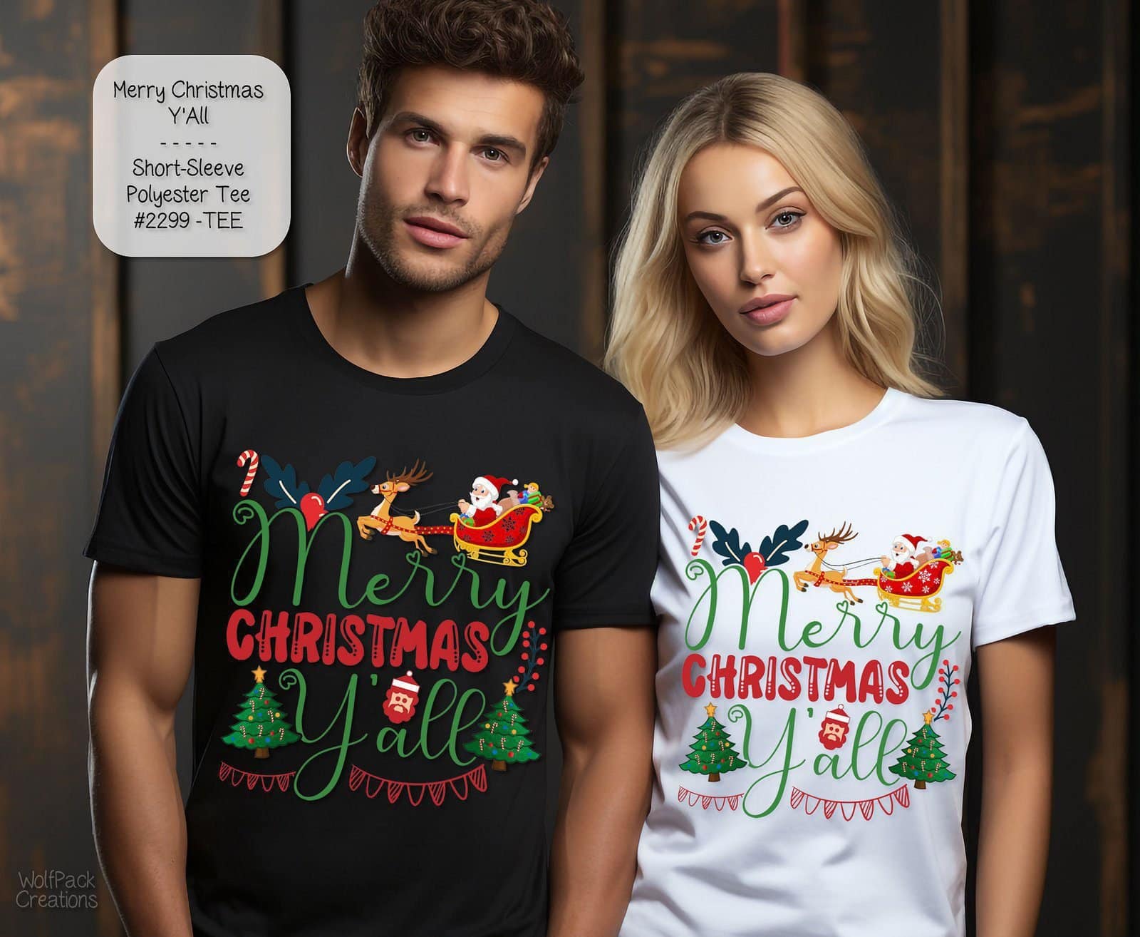 Southern Merry Christmas Y'all Shirt