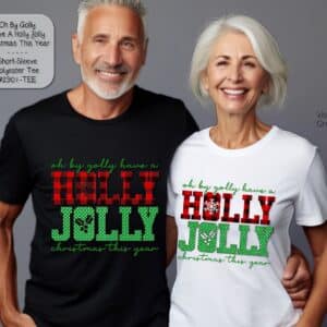 Festive Holly Jolly Unisex Short Sleeve Shirt