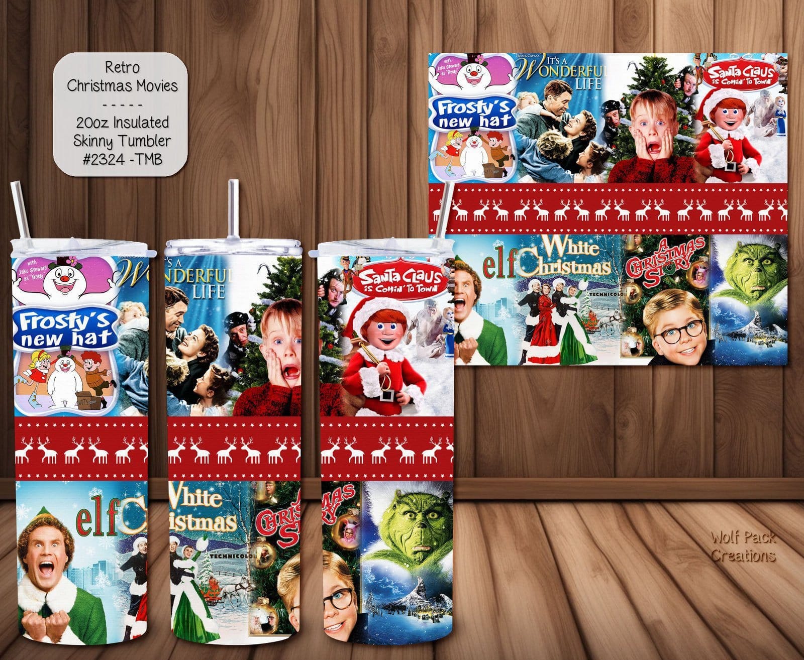 Nostalgic Christmas Movies Tumbler