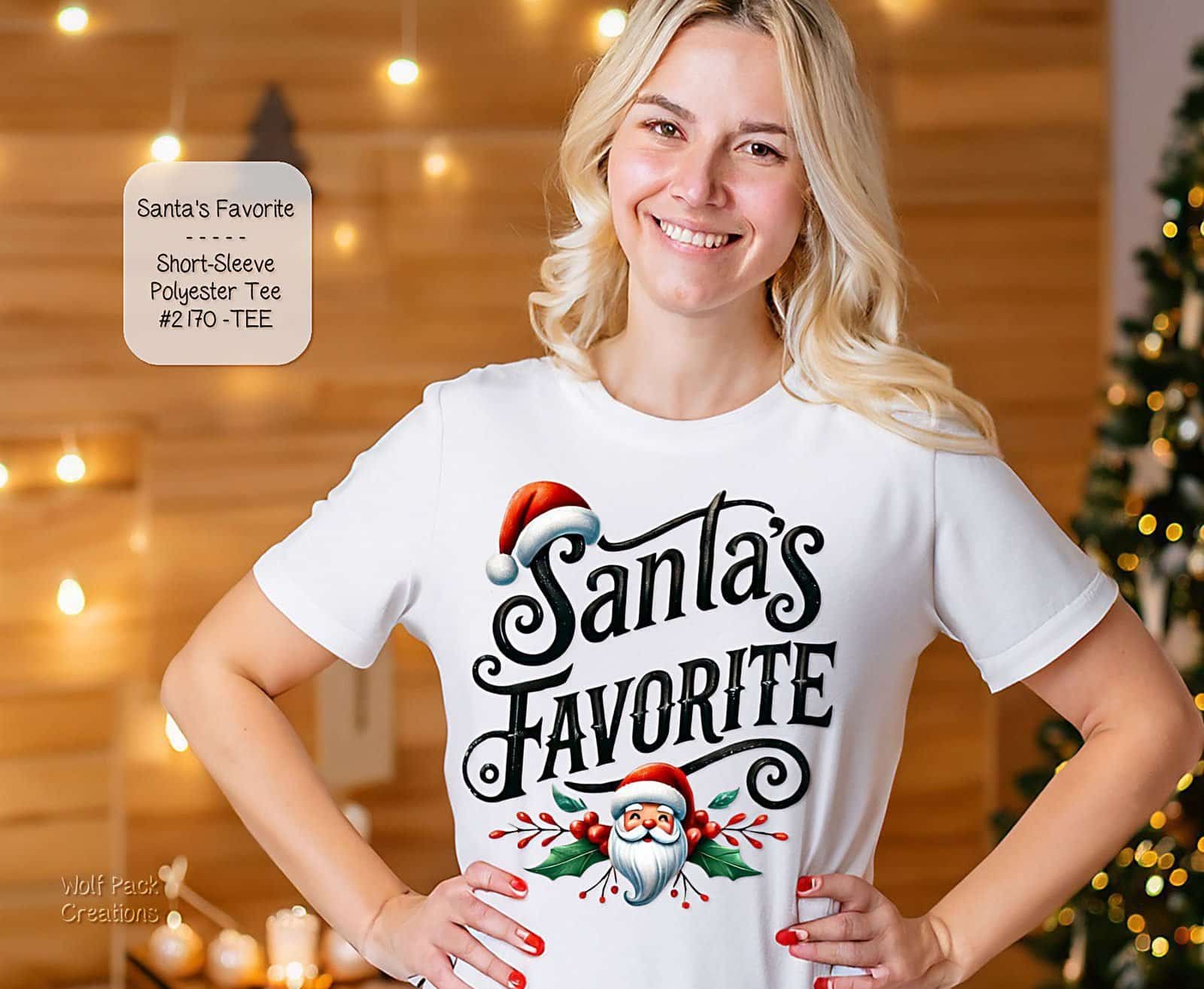 Santa's Favorite Unisex Short Sleeve Shirt