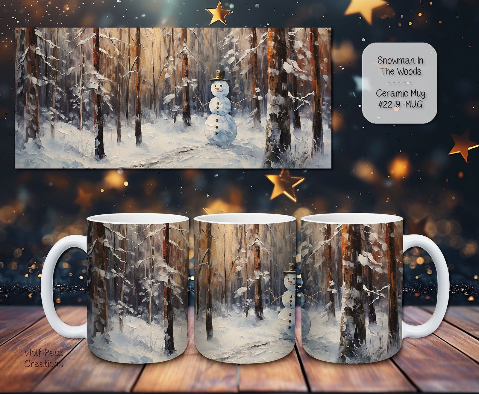 Charming Snowman Ceramic Coffee Mugs