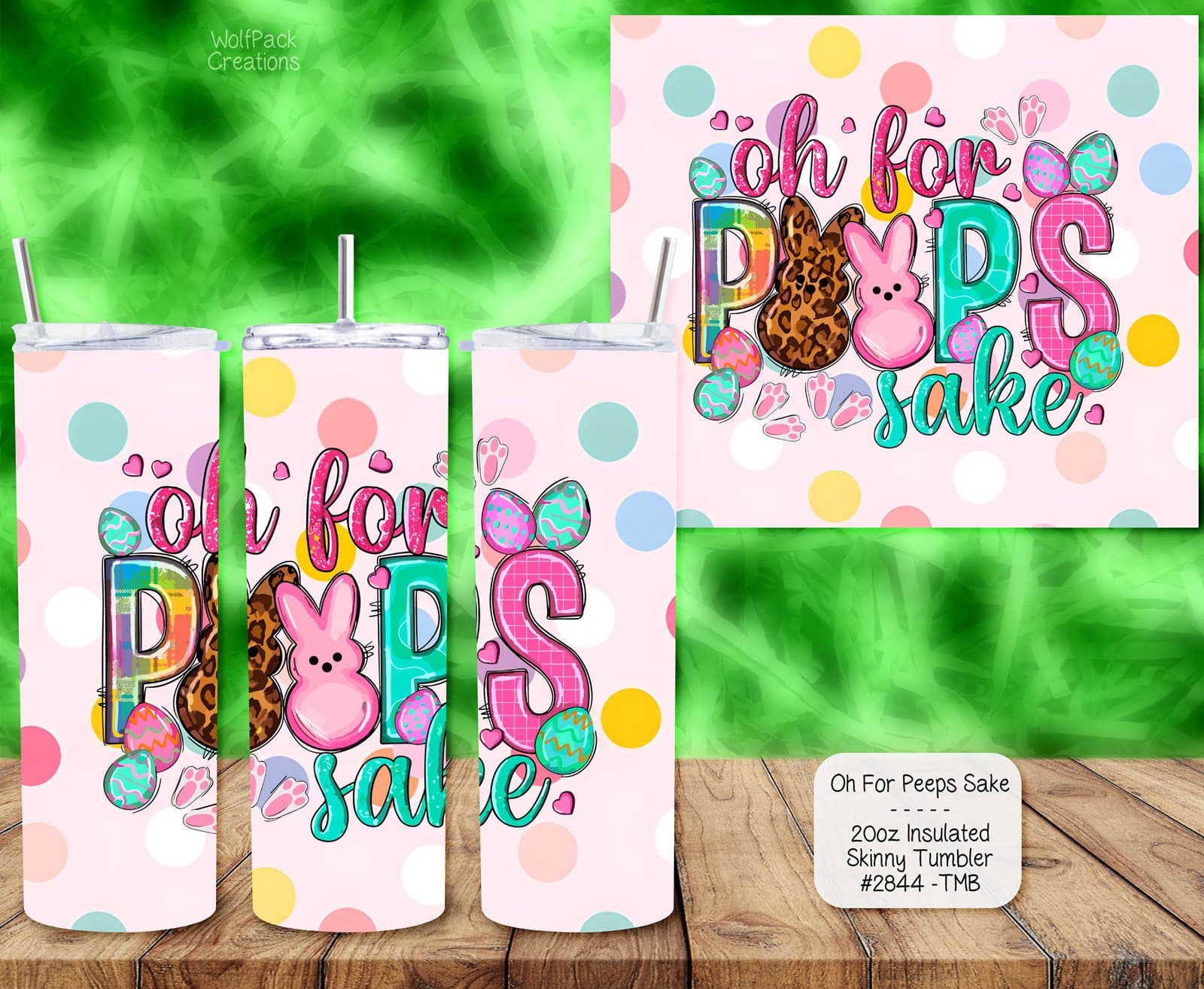 Oh for Peeps Sake Easter Tumbler