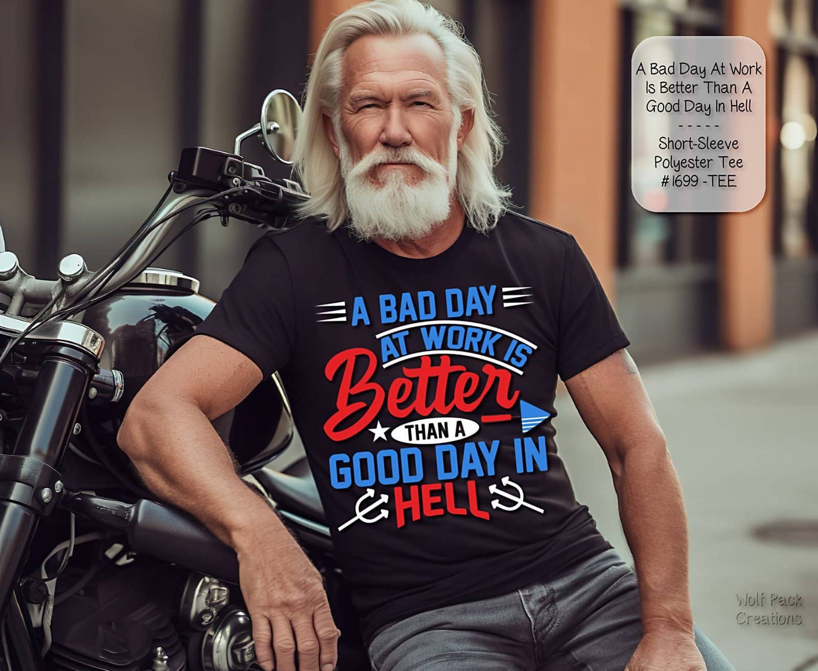Amusing Short Sleeve Shirt: A Bad Day at Work
