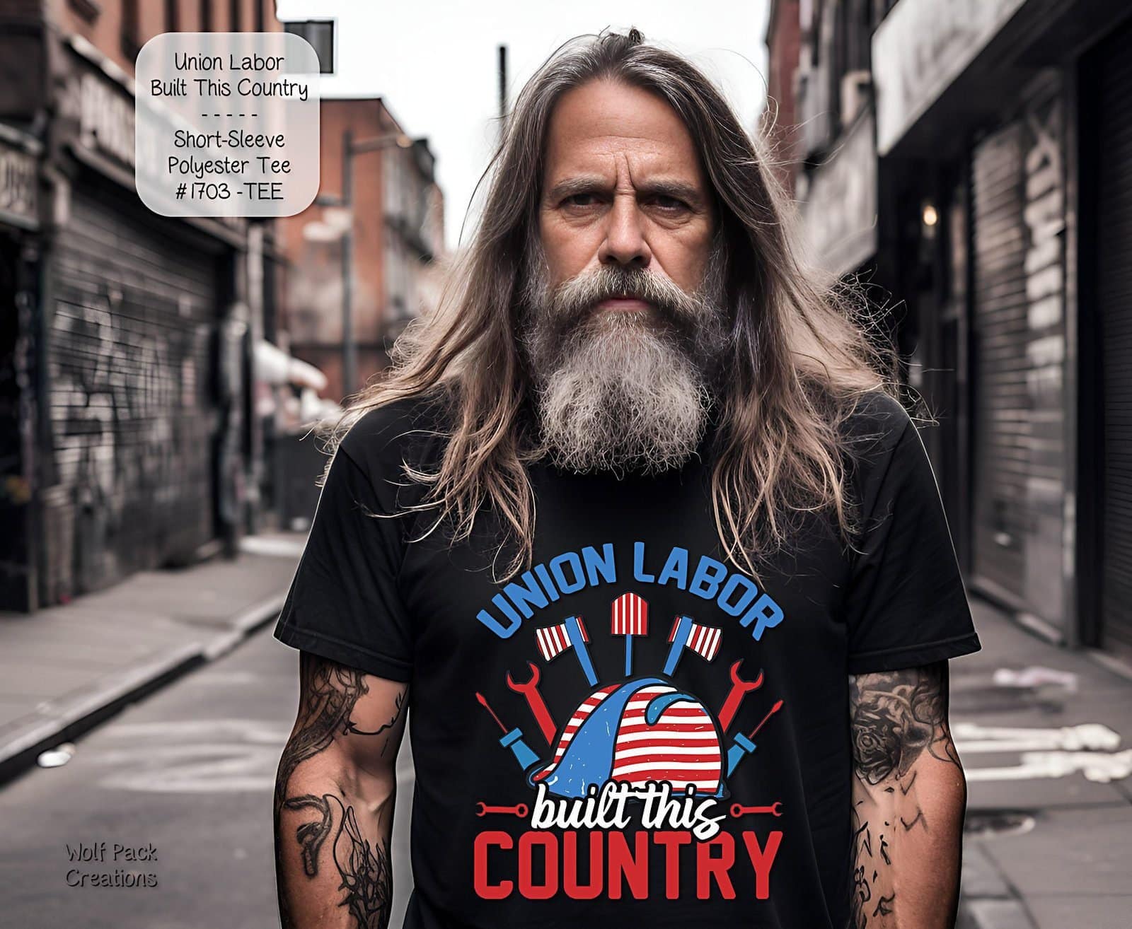 Short Sleeve Shirt: Union Labor Built this Country
