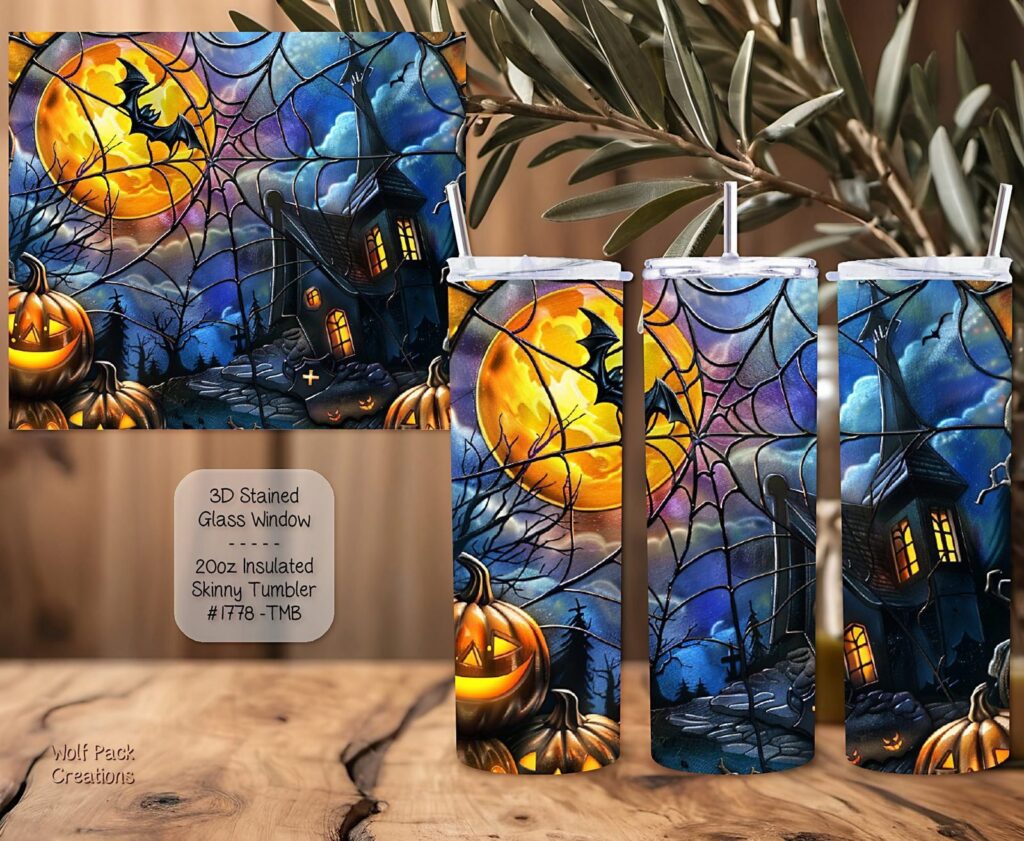 Beautiful Stained Glass Window Tumbler
