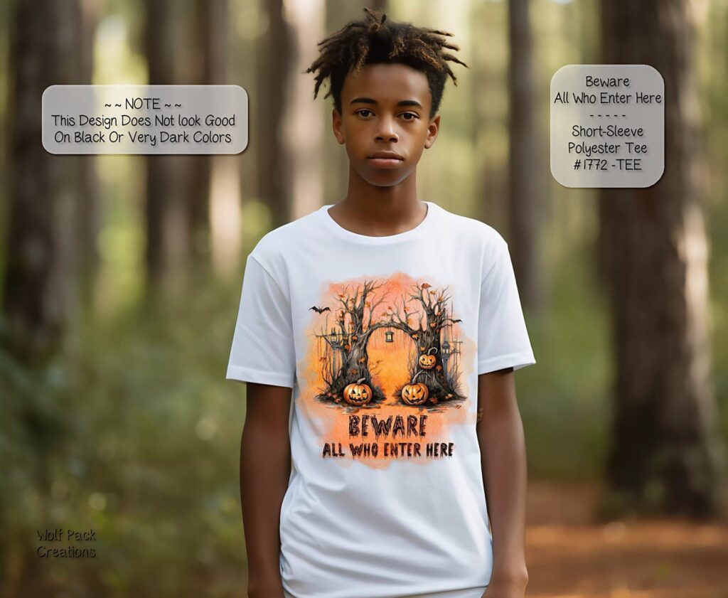 Creepy Beware of All Who Enter Shirt