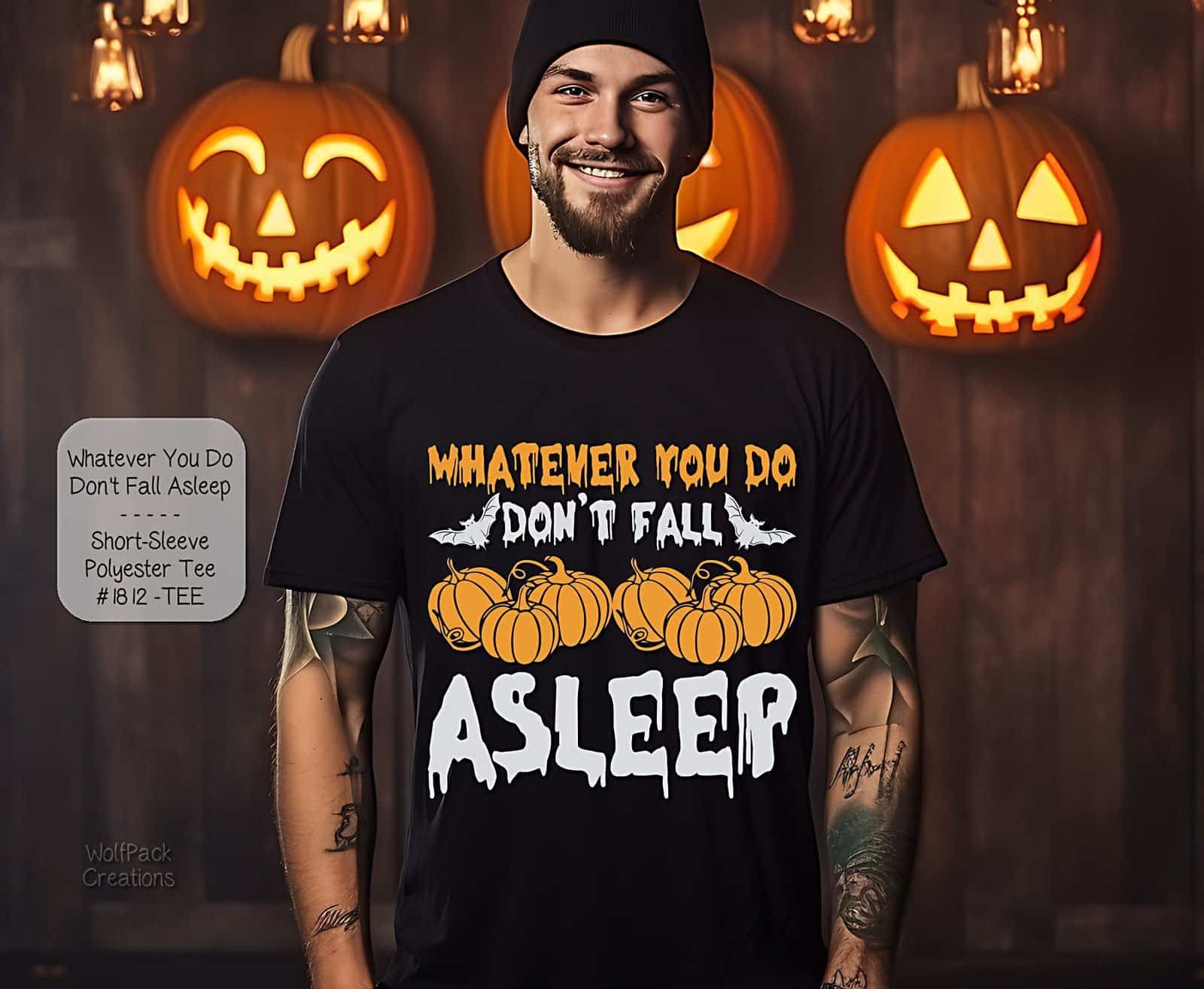 Beautiful Short Sleeve Shirt: Don't Fall Asleep!