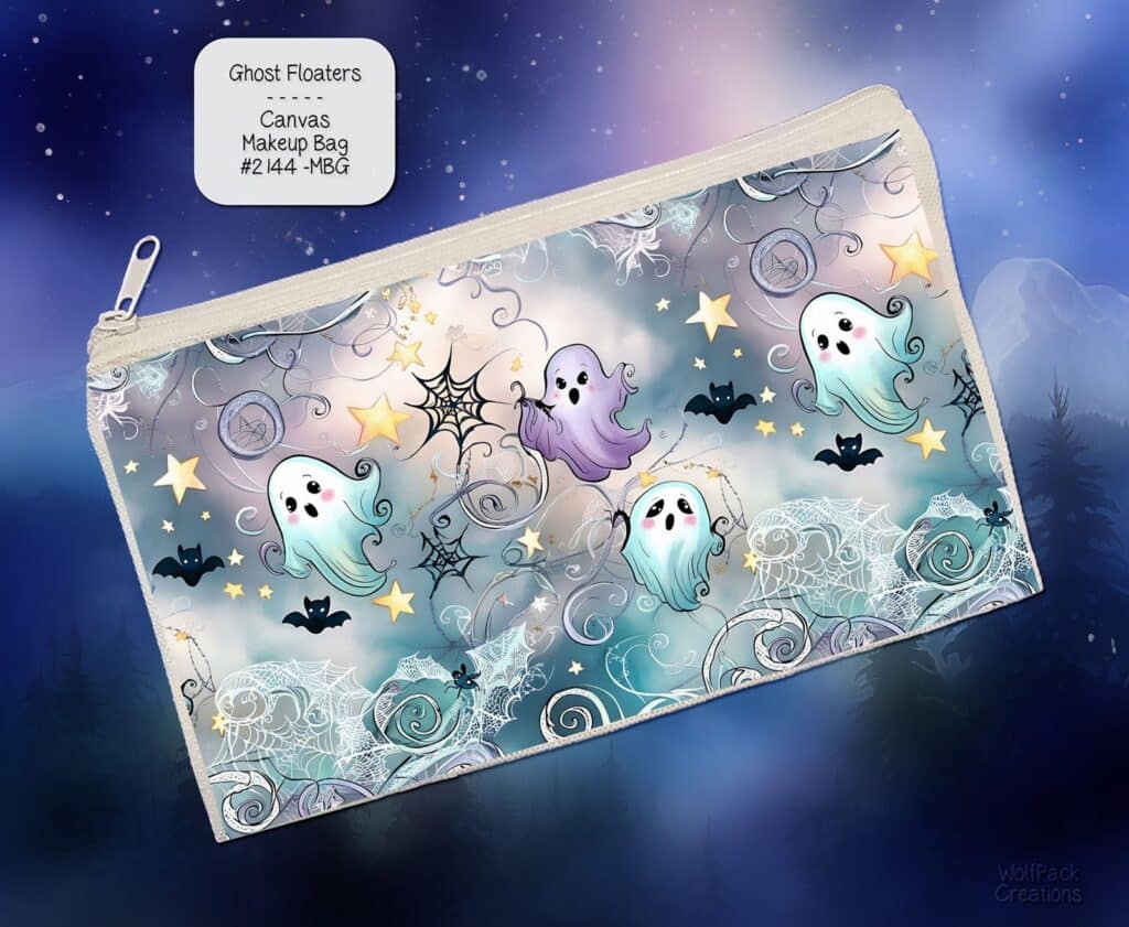 Ghosts Floaters Zipper Pouch