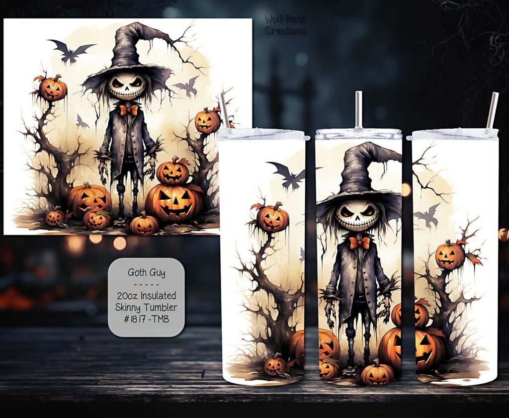 Spooky Goth Guy Tumbler