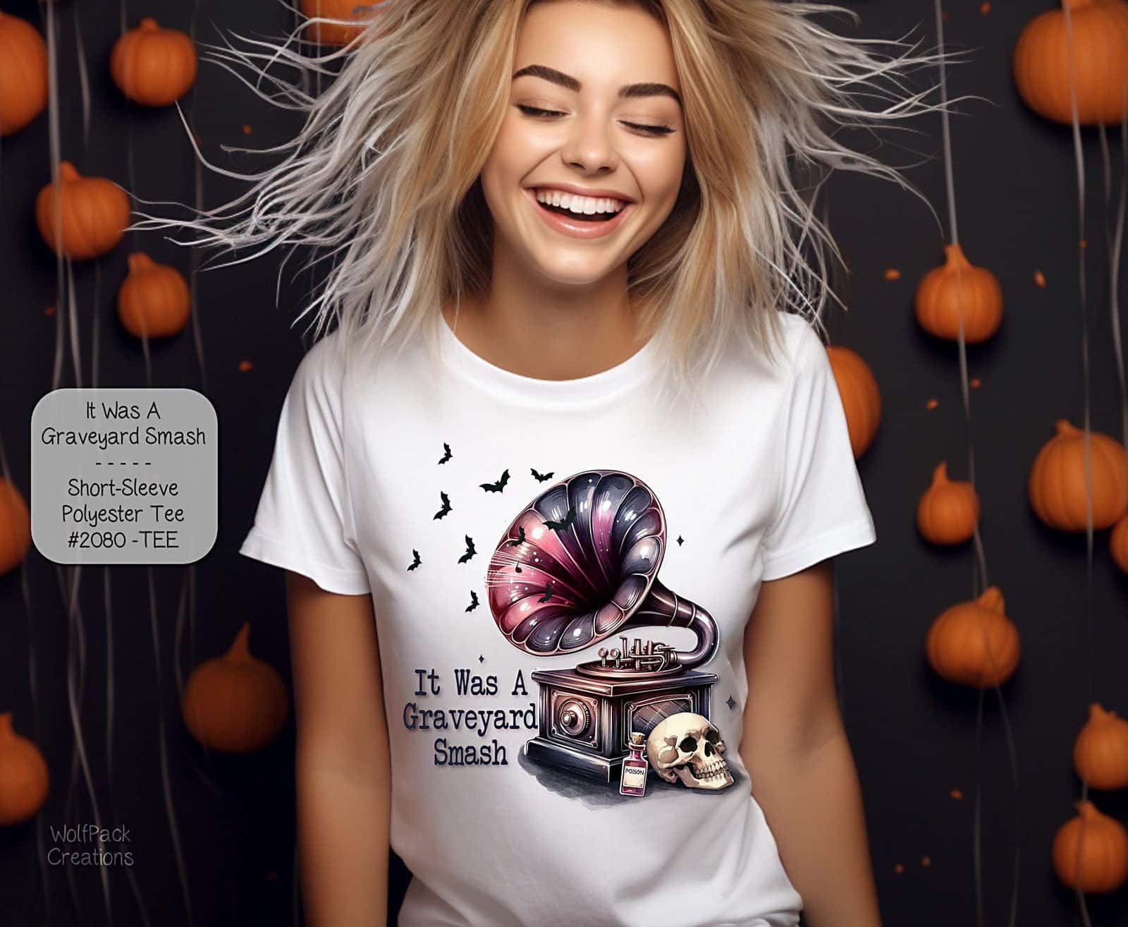 Beautiful Short Sleeve Shirt: Retro Gramophone Design