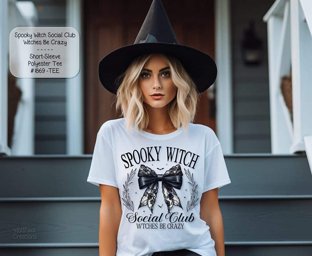 Classy Spooky Witch Social Club Short Sleeve Shirt
