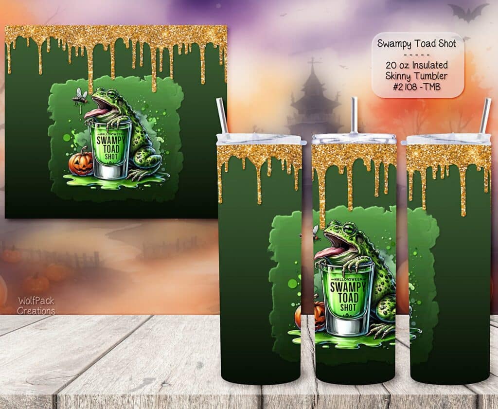 Swampy Toad Skinny Tumbler