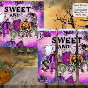 The Perfect Stainless Steel Skinny Tumbler: Sweet and Spooky