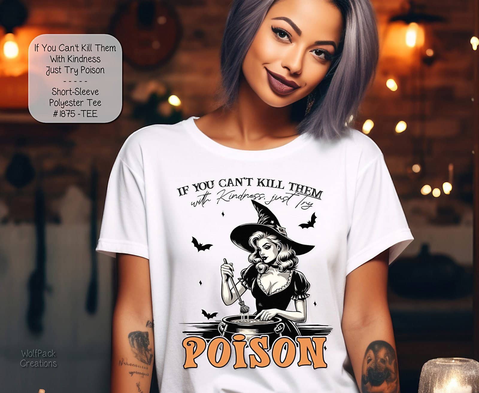 Comfortable and Stylish Unisex Witch's Poison Short Sleeve Shirt