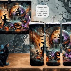 The Perfect Companion: Waterfall Witch Stainless Steel Skinny Tumbler