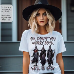Enchanting Short Sleeve Unisex Polyester Witch Shirt