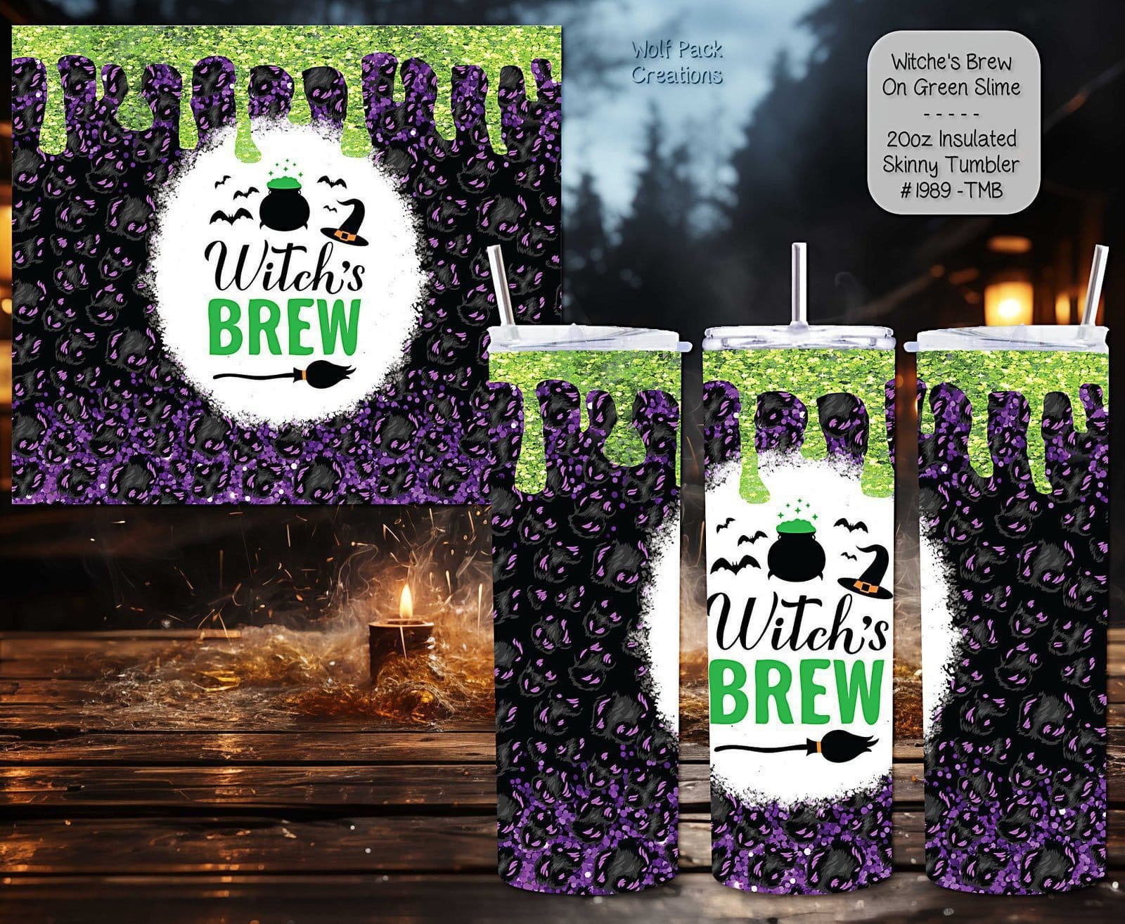 Chilling Style: Skinny Tumbler 'Witch's Brew'