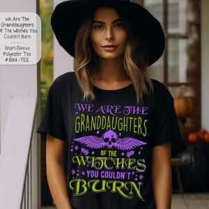 Stylish Unisex Polyester Short Sleeve Witch Shirt