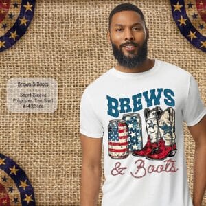 Beautiful Short Sleeve Shirt: Brews & Boots