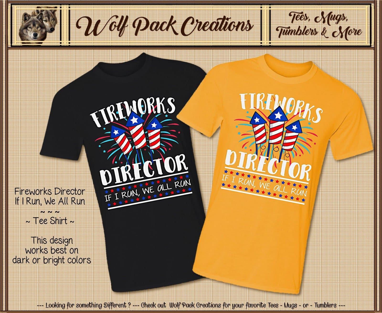 Beautiful Short Sleeve Shirt for Fireworks Director