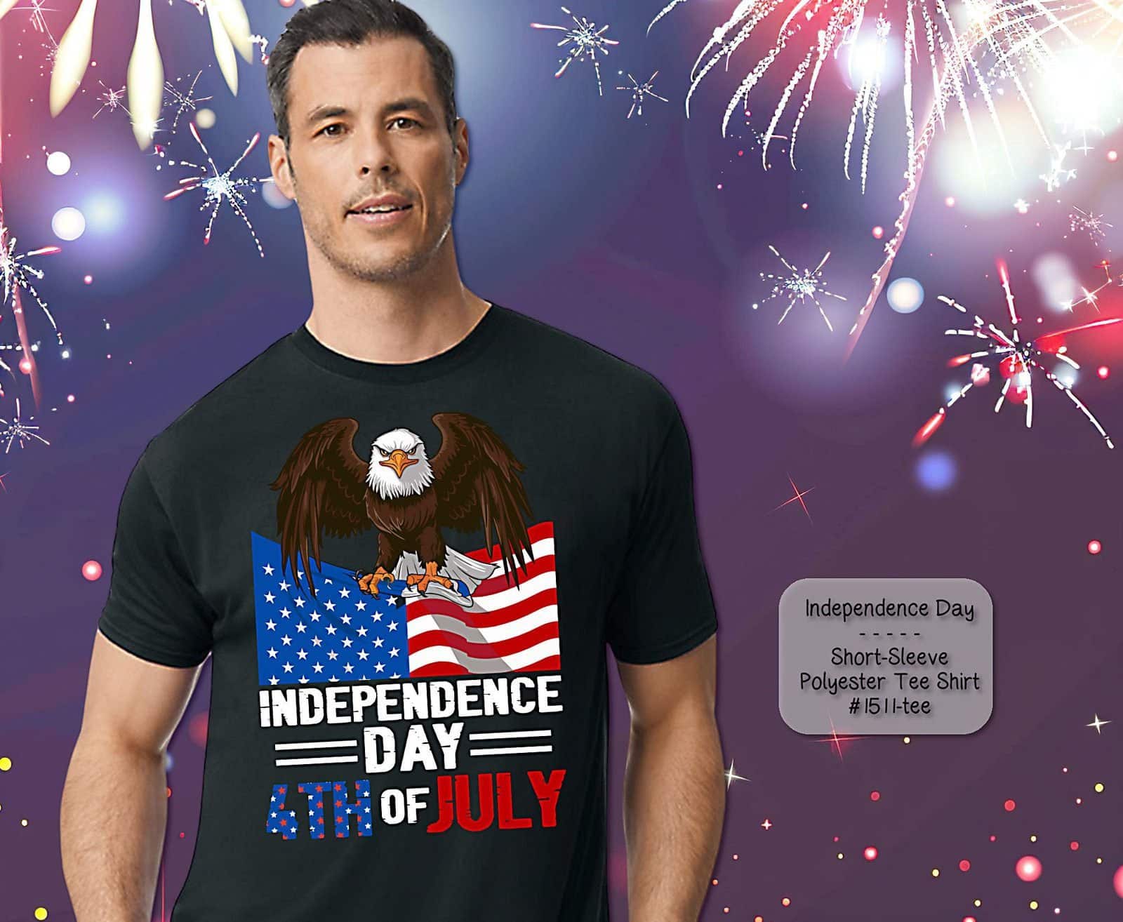 Beautiful Independence Day: 4th of July Short Sleeve Shirt