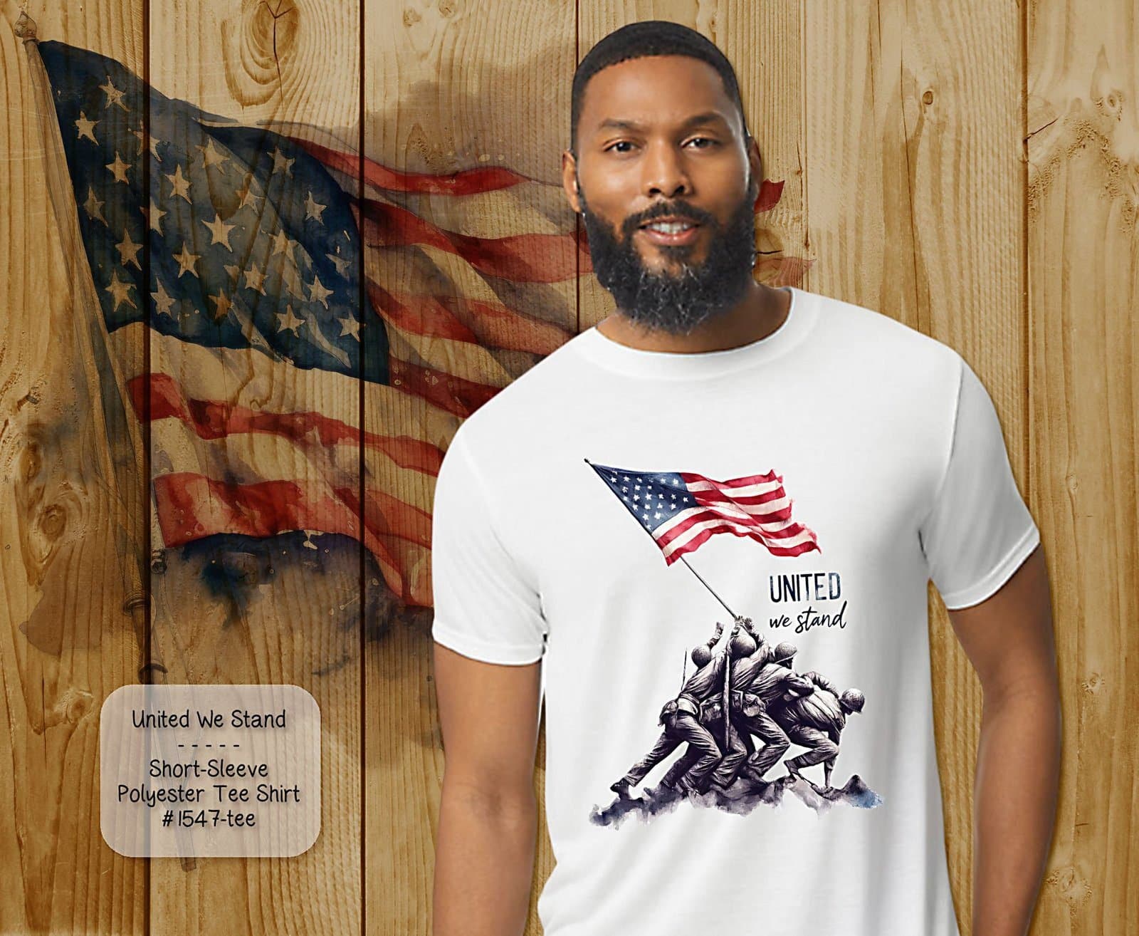 Beautiful United We Stand Design on Short Sleeve Shirt