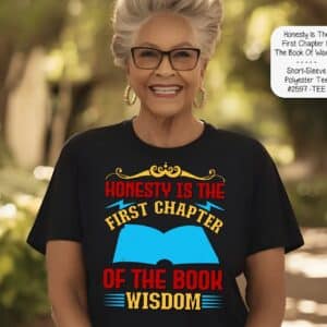 Unisex Polyester Short Sleeve Shirt: Honesty