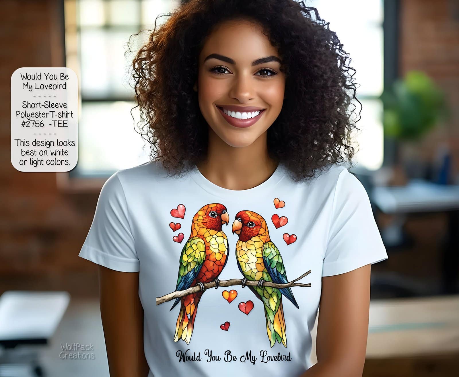 Exquisite Lovebirds Valentines Shirt