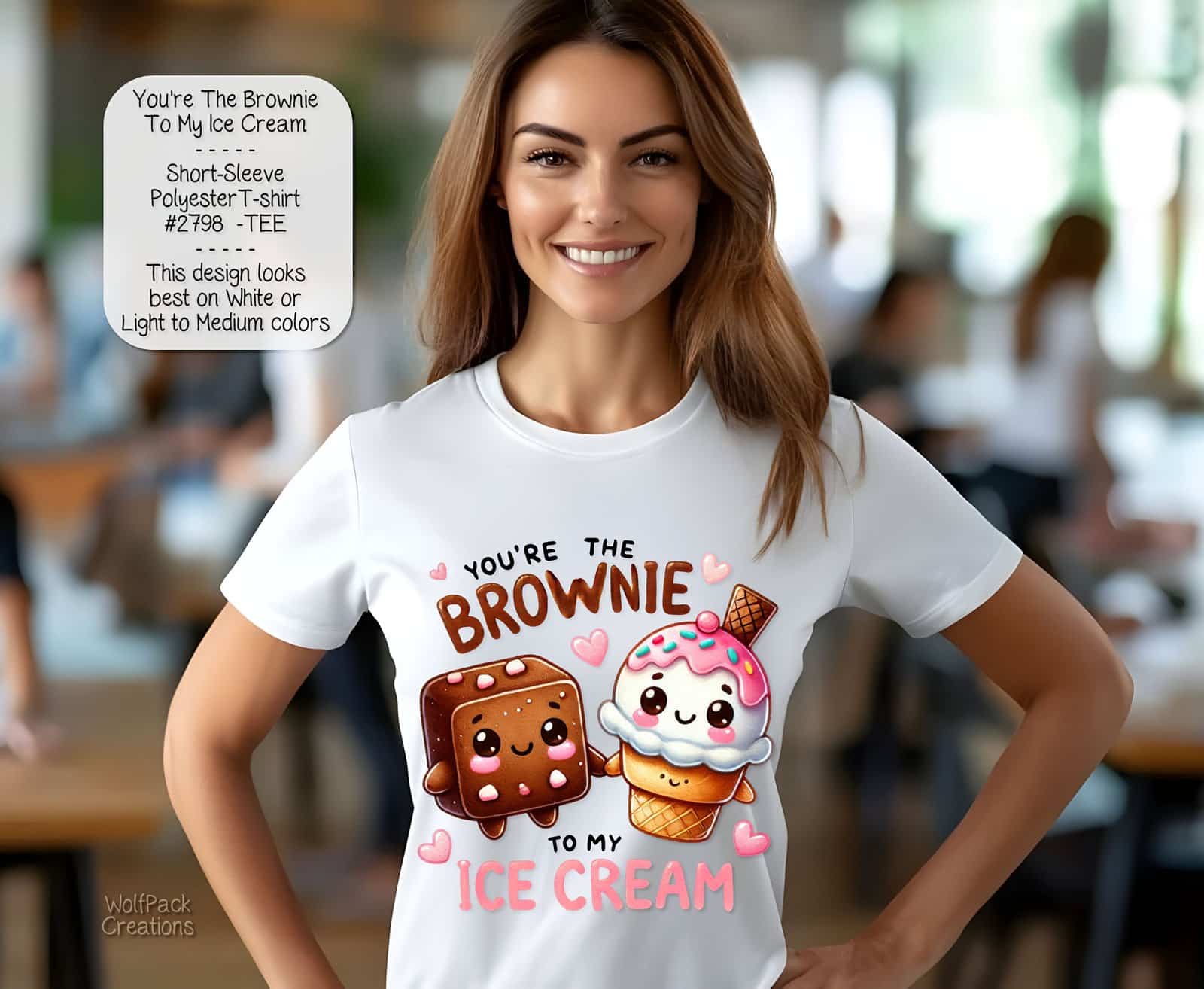 Adorable Brownie to My Ice Cream Shirt