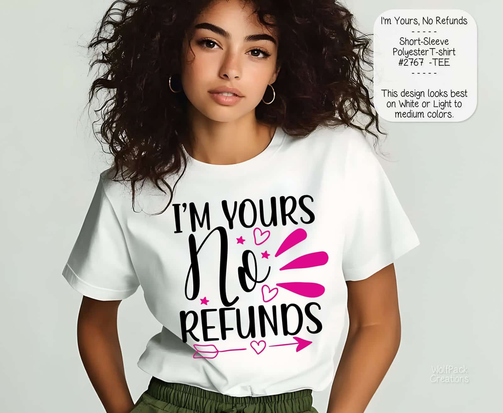 Lovely No Refunds Valentines Shirt
