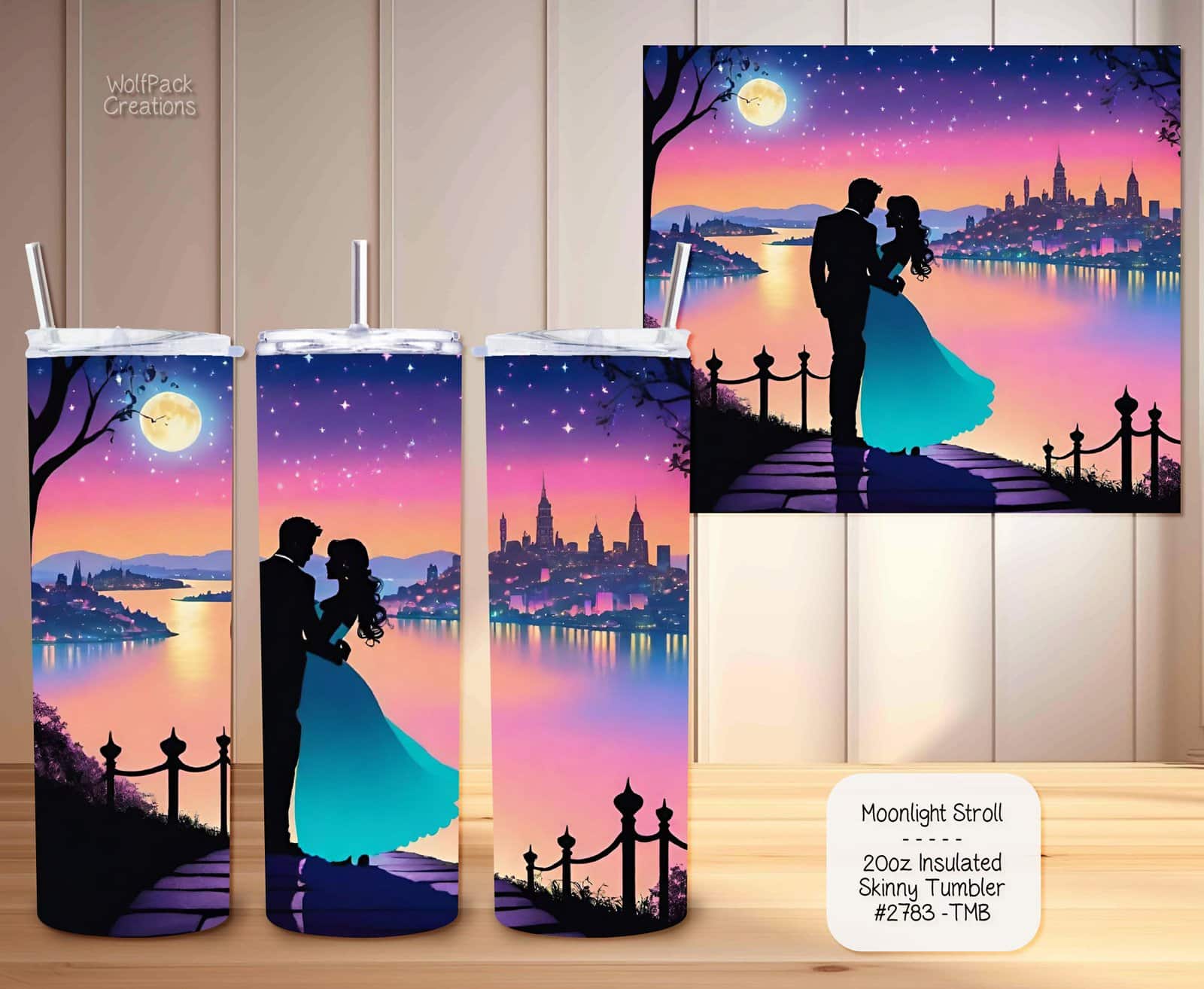 Romantic Moonlit Tumbler