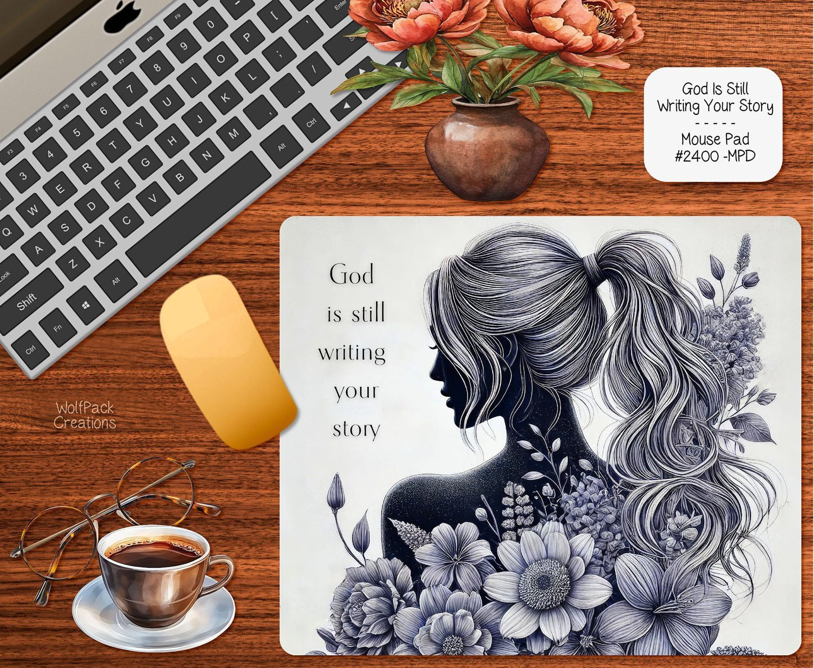 God is Still Writing Your Story Mouse Pad