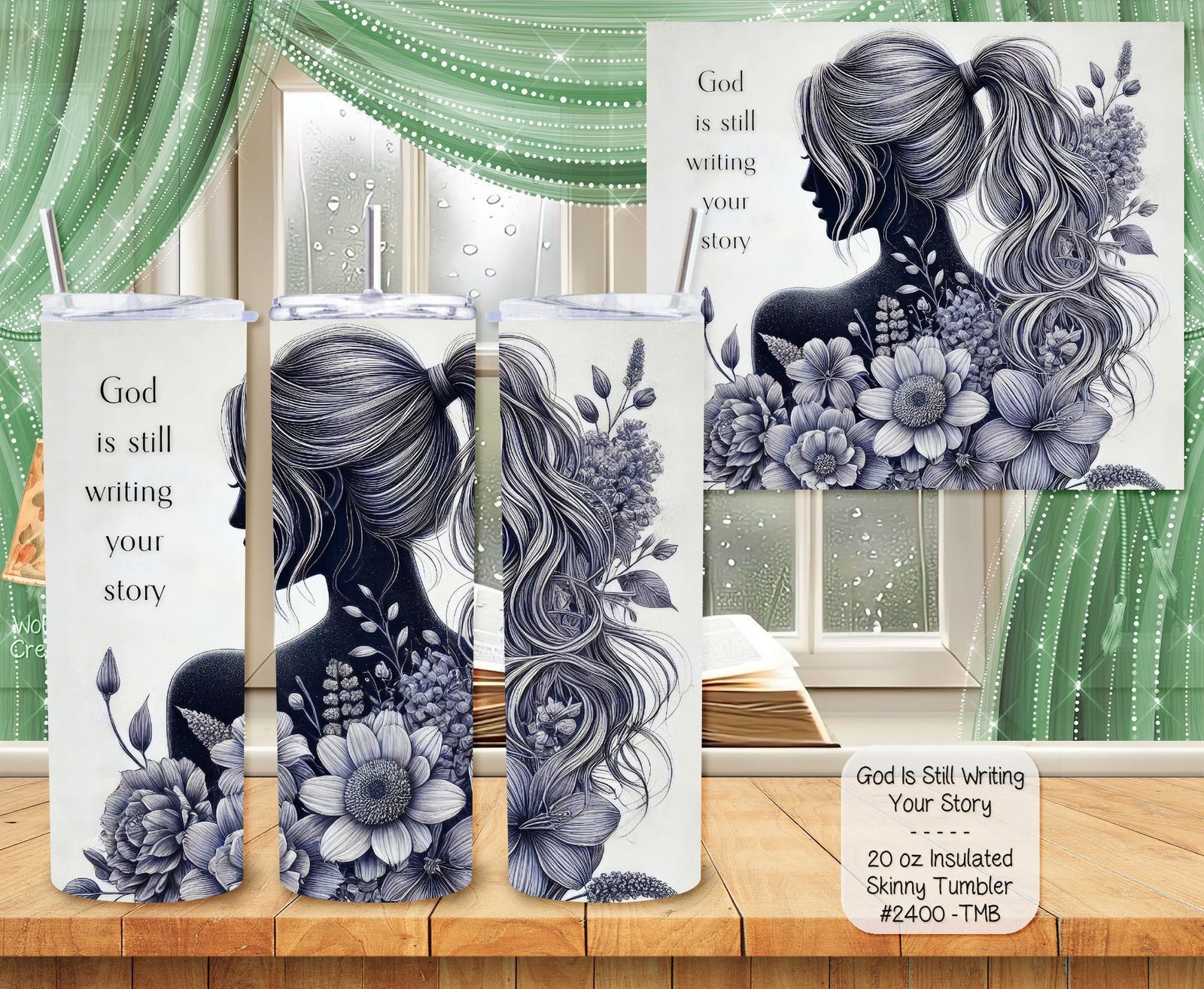 Beautiful Holiday Stainless Steel Tumbler: God is Still Writing Your Story