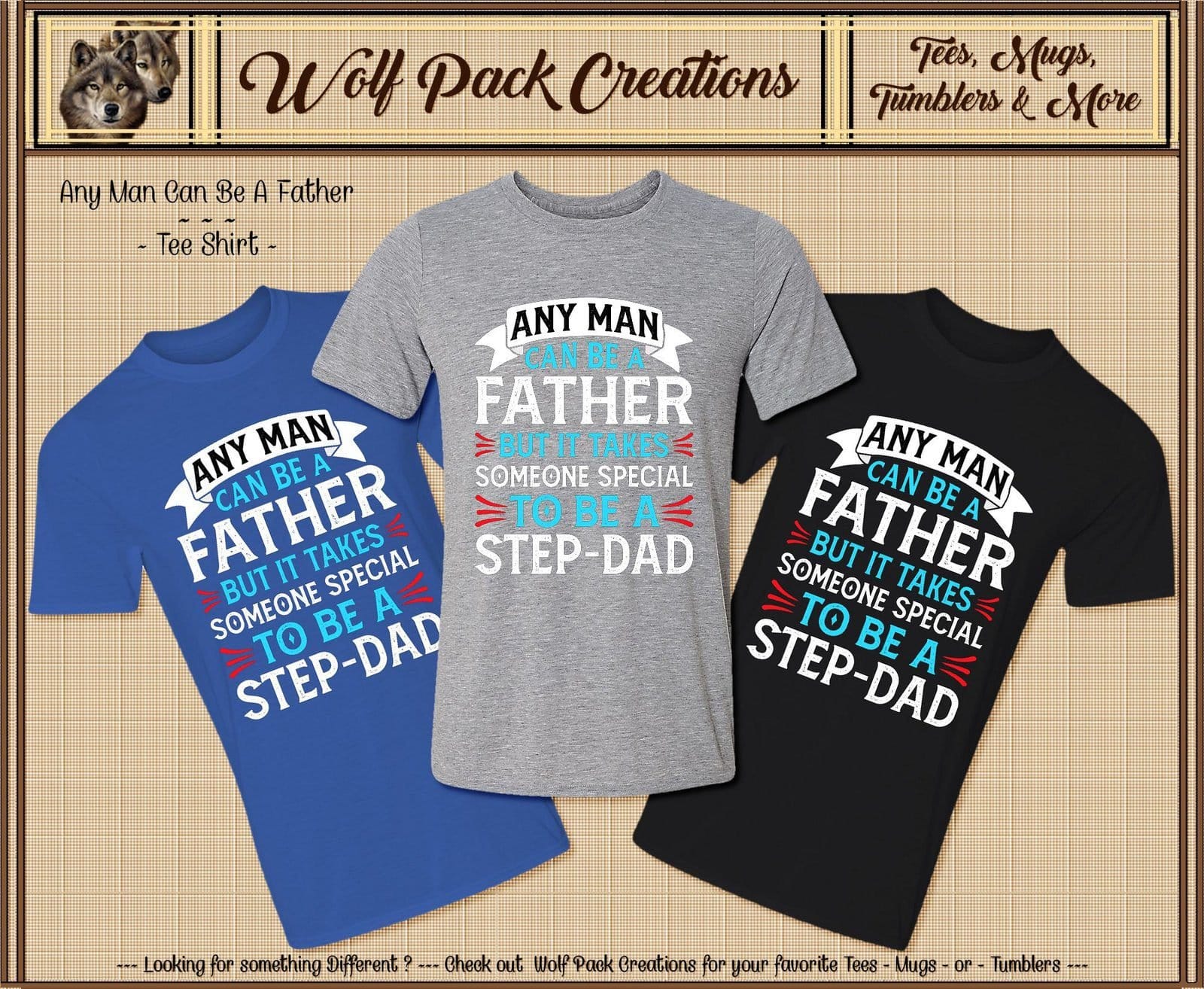 Any Man Can be a Father Short Sleeve T-Shirt