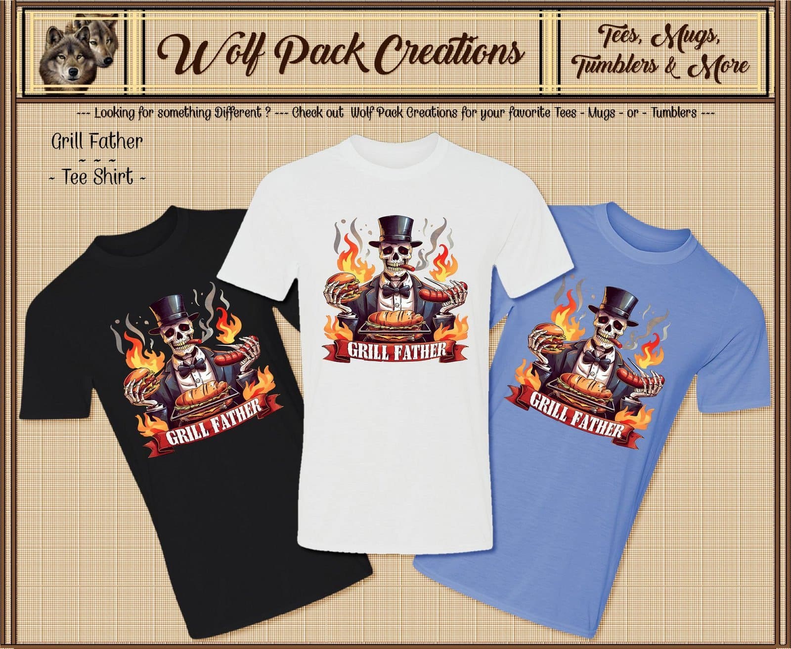 Beautiful Short Sleeve Shirt: The Grillfather