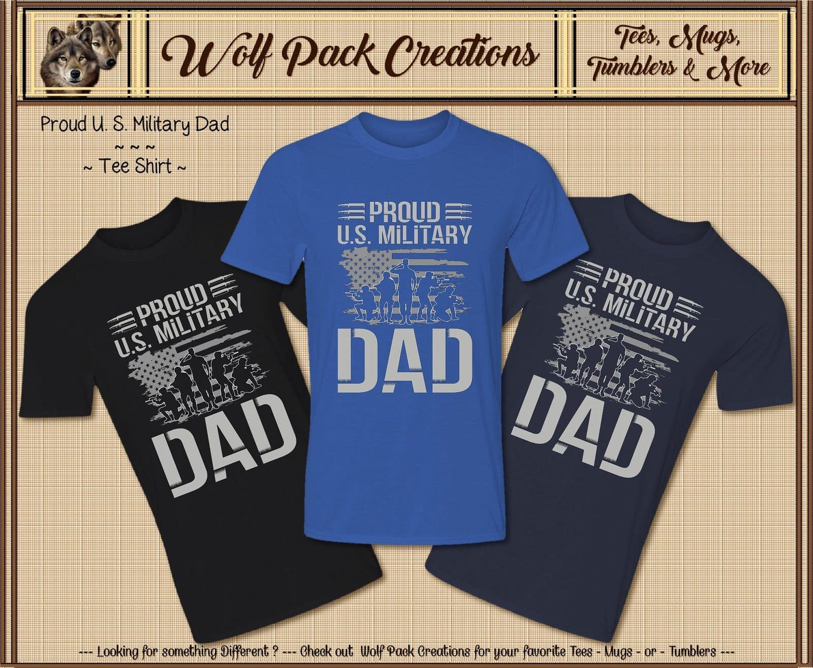 Beautiful Short Sleeve T-Shirt for a Military Dad