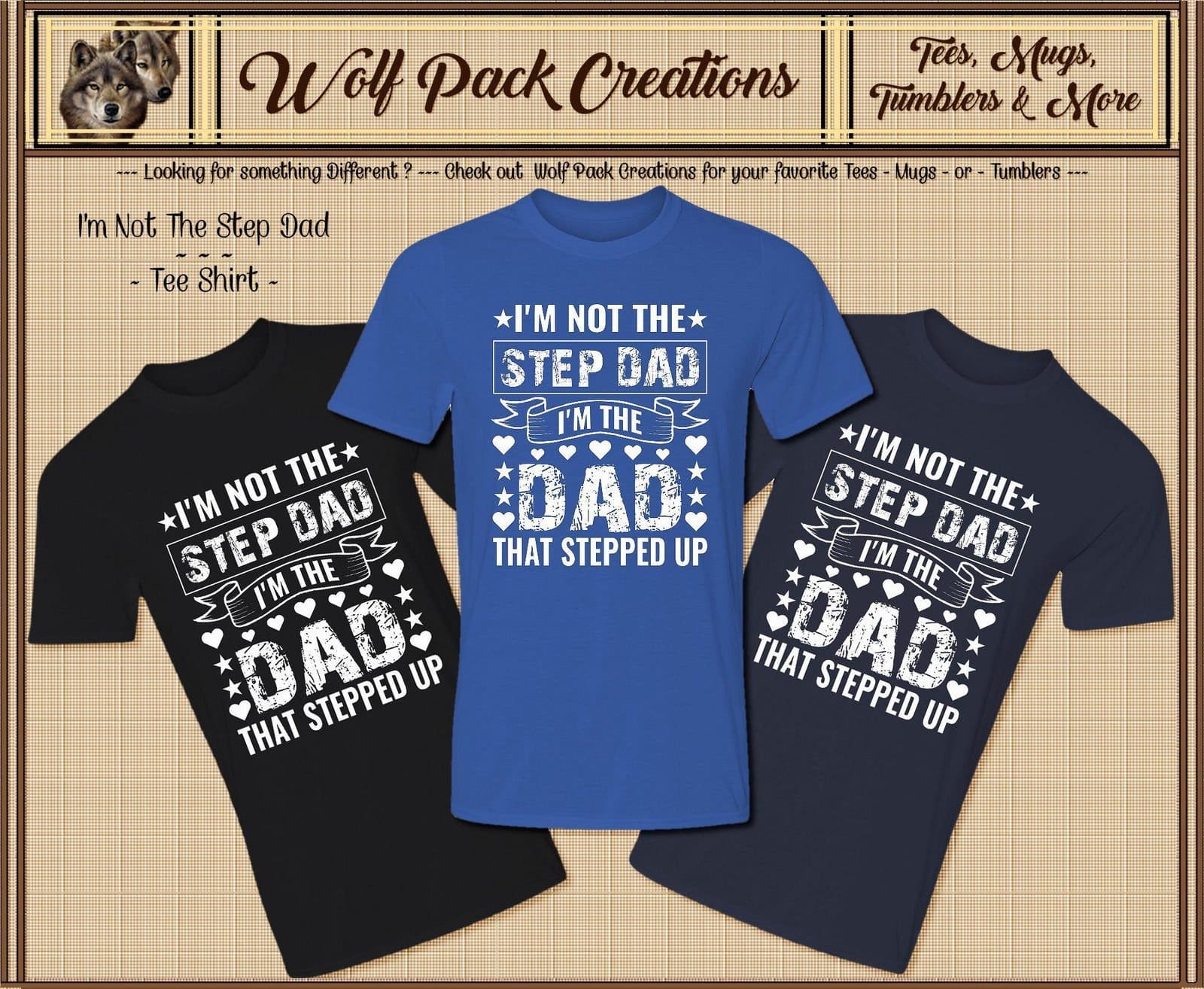 I'm Not the Stepdad Short Sleeve T-Shirt