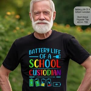 Comfort and Durability: The Perfect Unisex Short Sleeve Shirt for the School Custodian