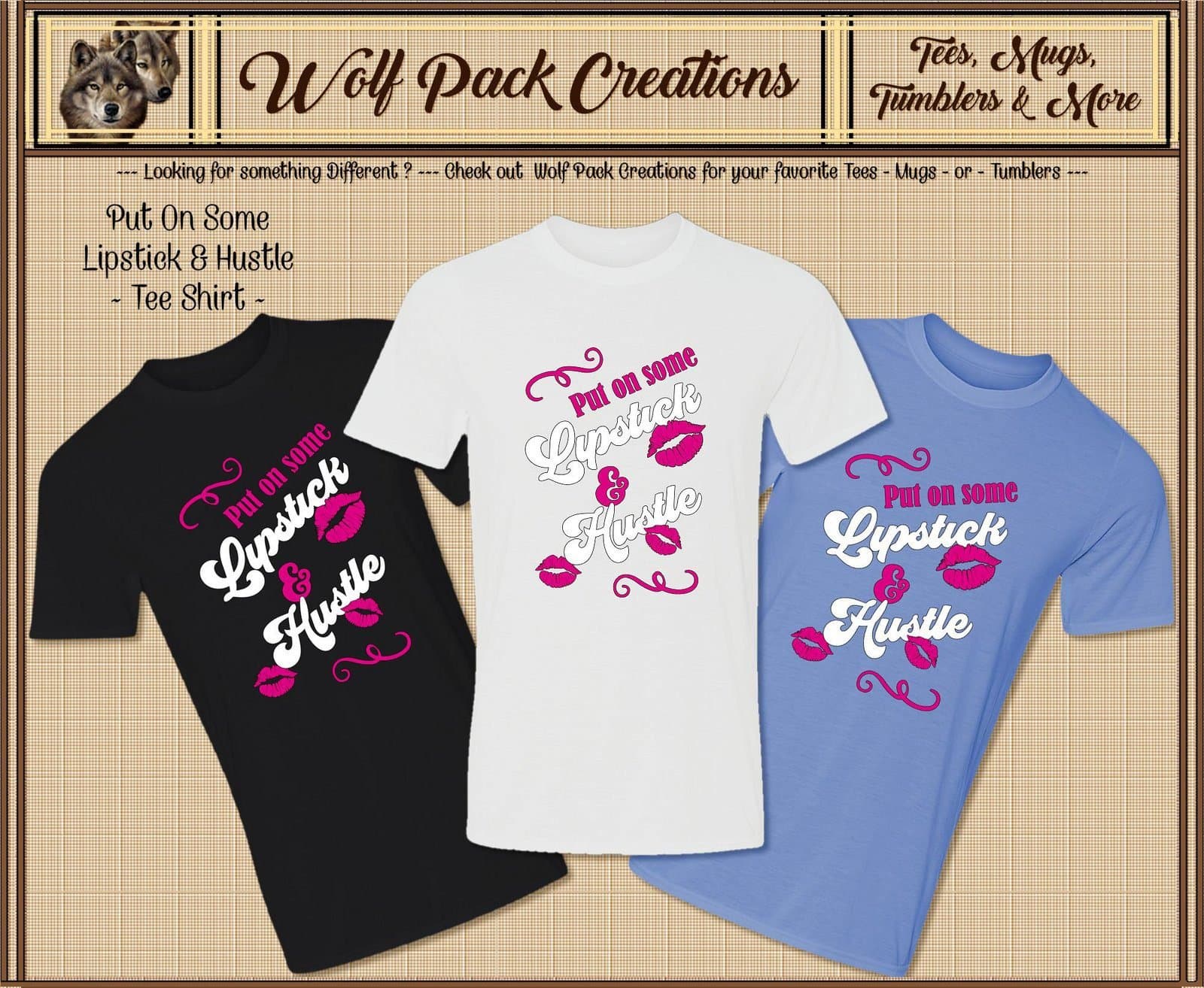 Pretty Short Sleeve Shirt: Lipstick Hustle