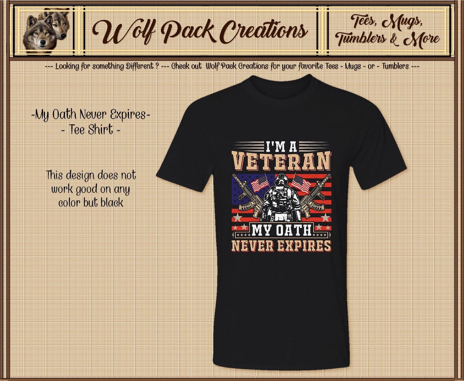 A Veteran's Oath Never Expires Beautiful Short Sleeve T-Shirt