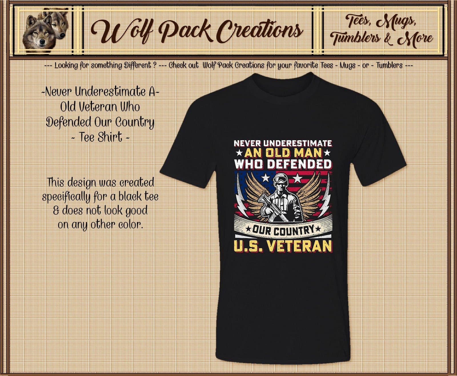Never Underestimate an Old Veteran Beautiful T-Shirt