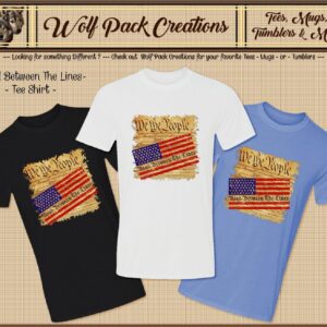 Beautiful Short Sleeve T-Shirt with the Constitution