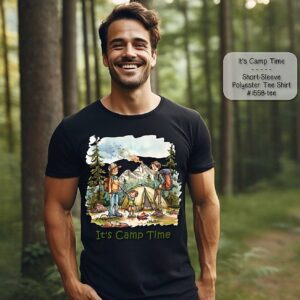 Beautiful Short Sleeve Shirt: It's Camp Time