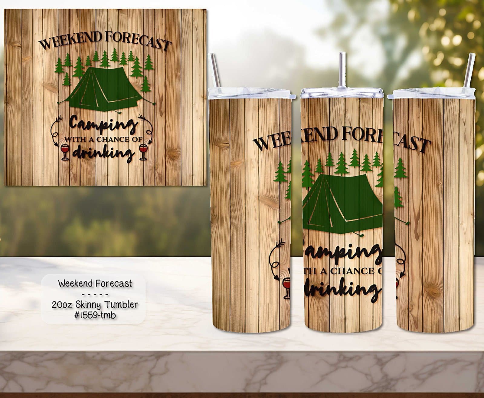 Beautiful Weekend Forecast Skinny Tumbler