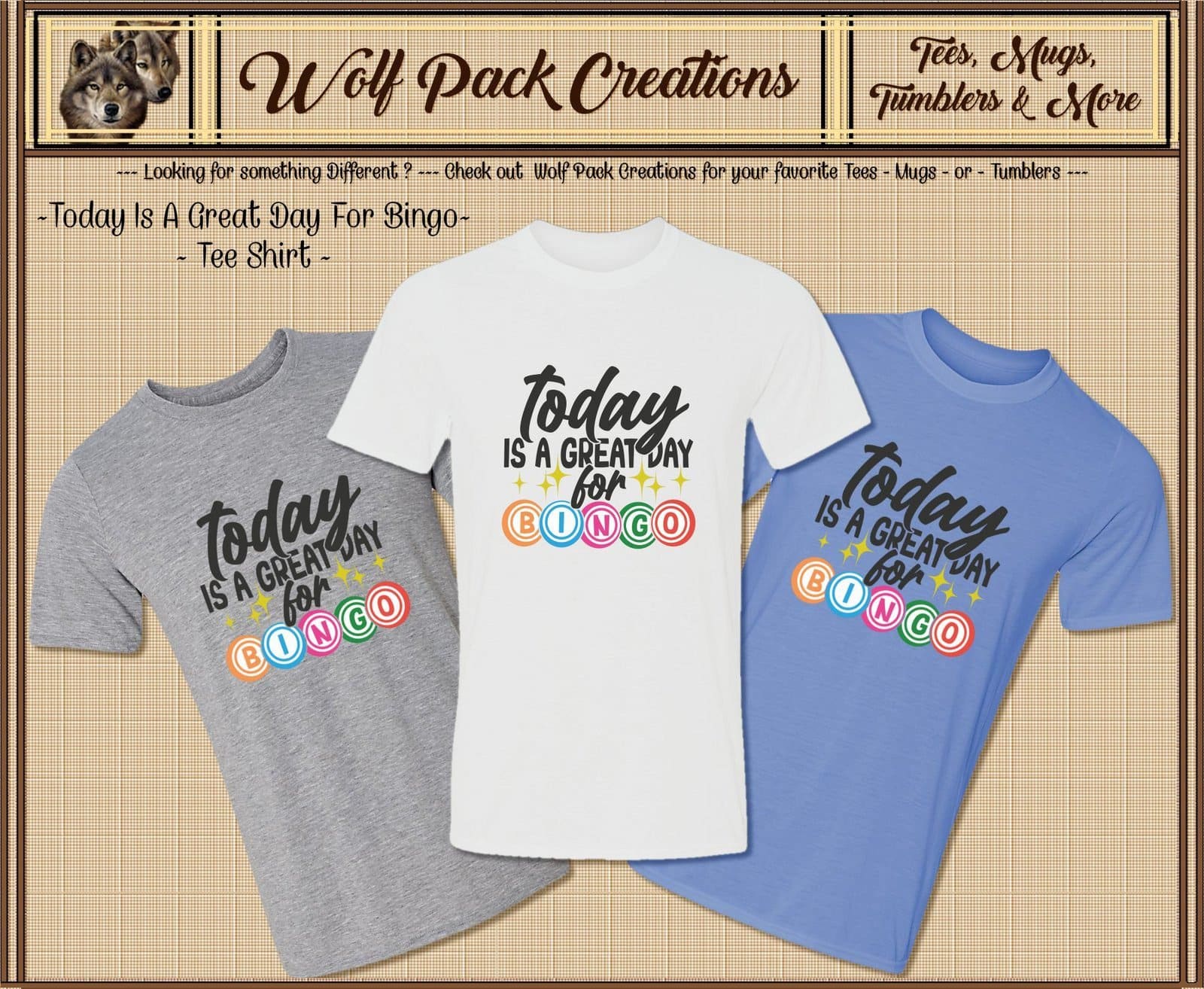 Today is a Great Day for Bingo Short Sleeve T-Shirt