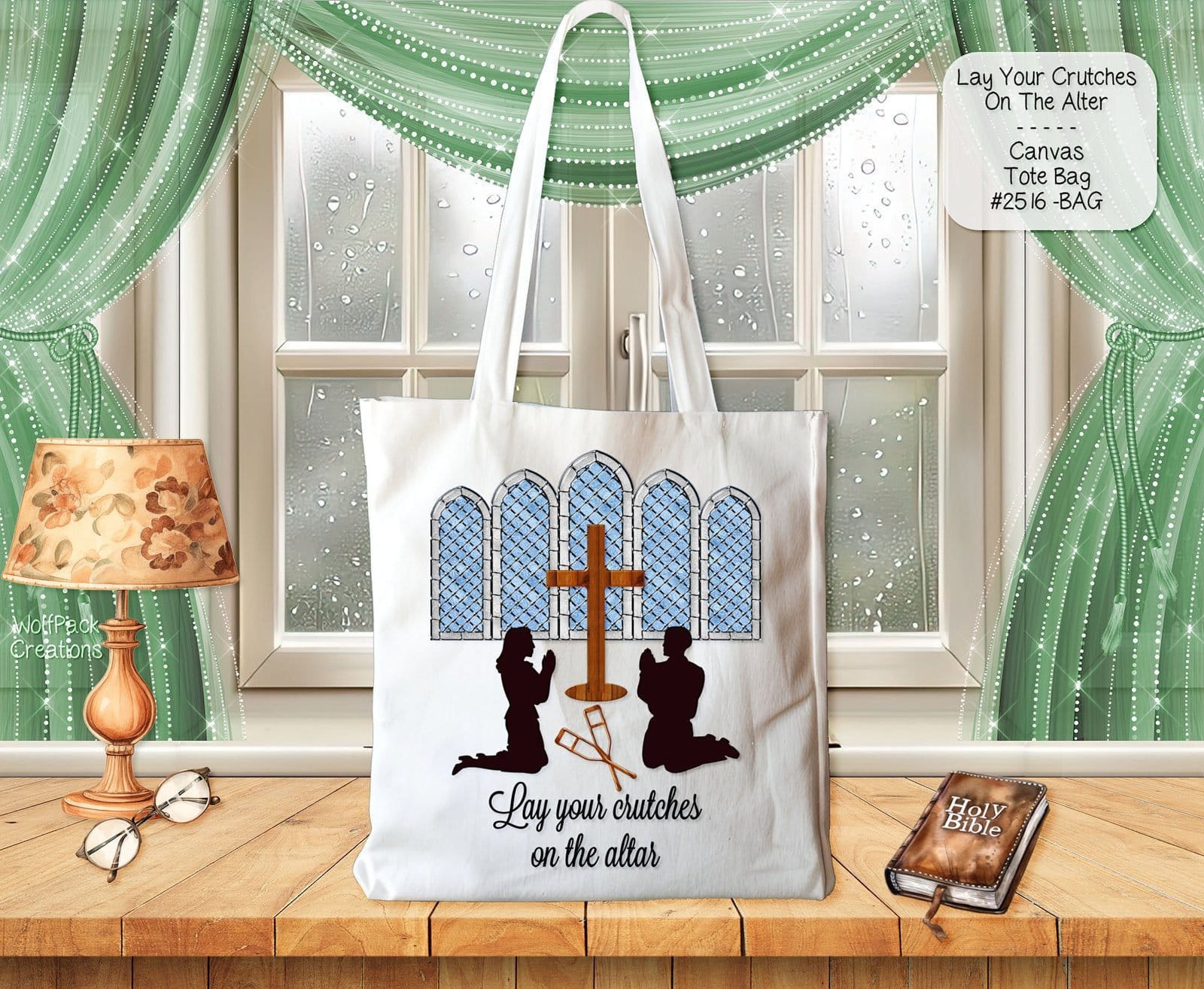 Lay Your Crutches at the Altar Tote Bag