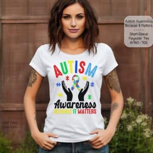 Beautiful Short Sleeve Shirt for Autism Awareness