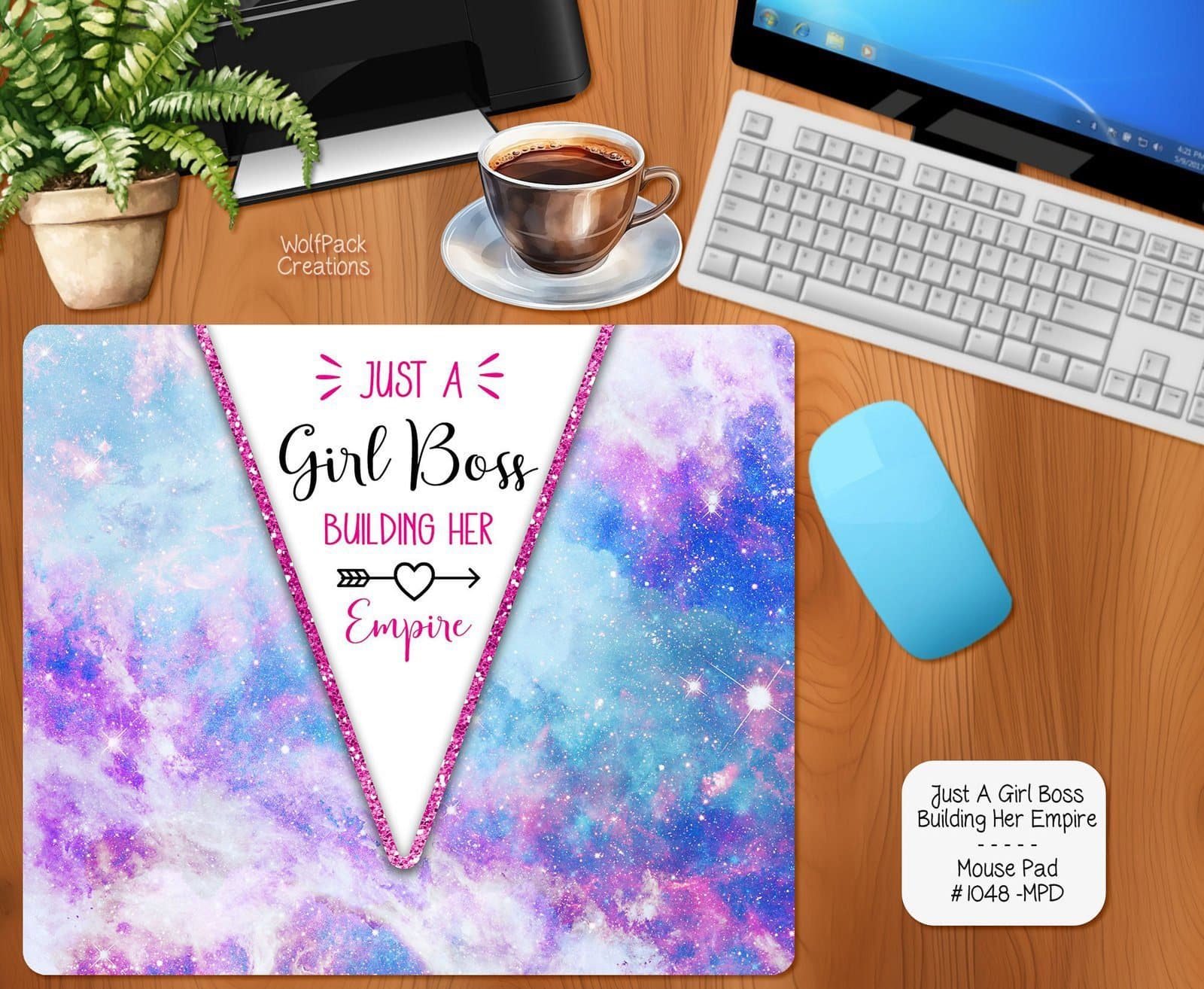 Girl Boss Mouse Pad