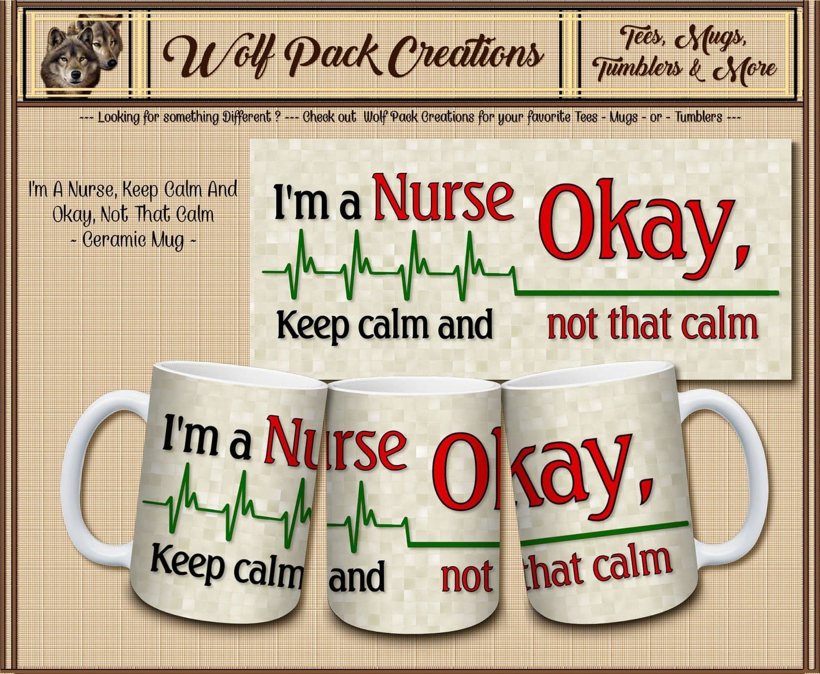 Beautiful Ceramic Mug for Nurses