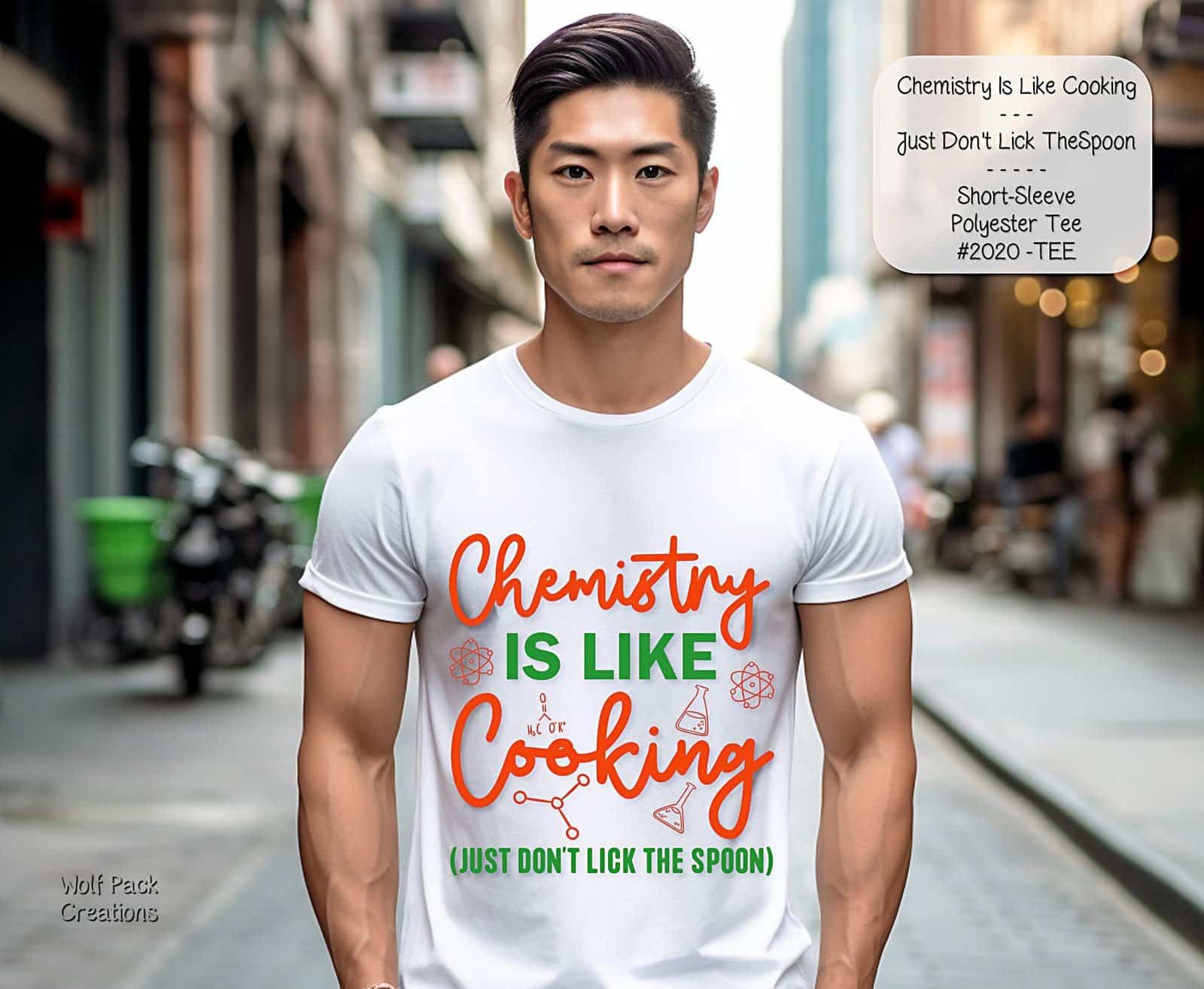 Discover the Versatile Short Sleeve Chemistry Shirt: Don't Lick the Spoon